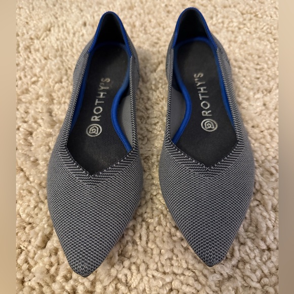 Rothy’s The Pointe grey pointed toe flats - Picture 2 of 6